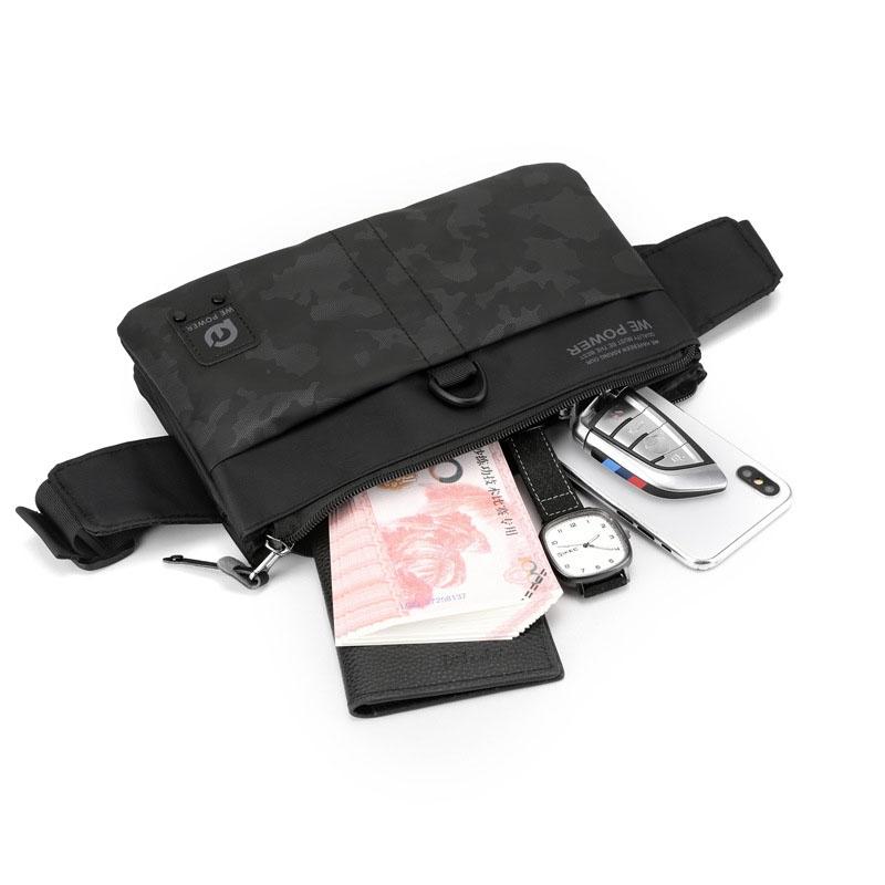 Waterproof Men Crossbody Chest Bag For Outdoor Adventures - Black 8