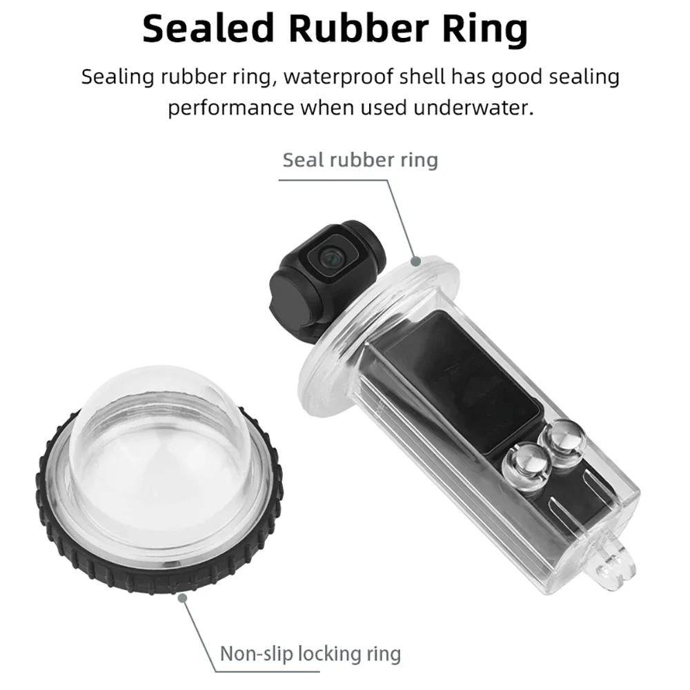 Waterproof Diving Housing for Dji Pocket 3 - 40m Depth - Transparent Handle 3