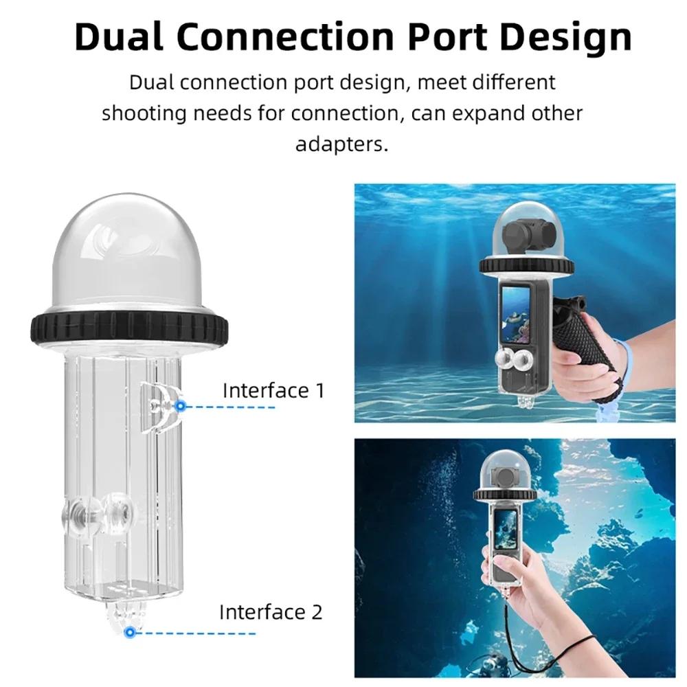 Waterproof Diving Housing for Dji Pocket 3 - 40m Depth - Transparent Handle 8