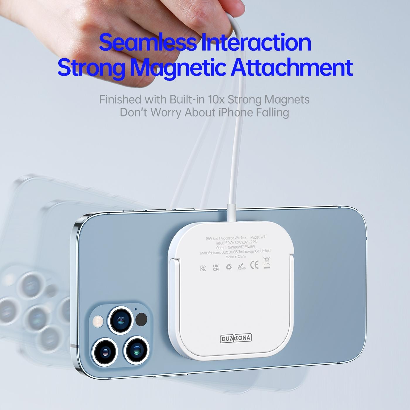 3 In 1 Magnetic Wireless Charger White 4