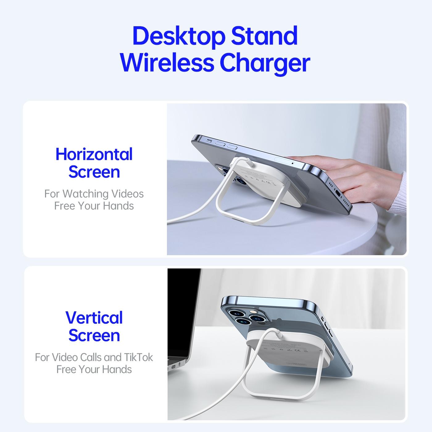 3 In 1 Magnetic Wireless Charger White 8