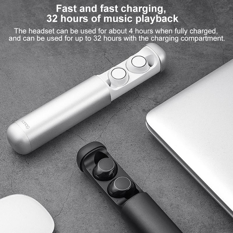 True Wireless Bluetooth Game Headset with Noise Reduction - J2 - Grey 6