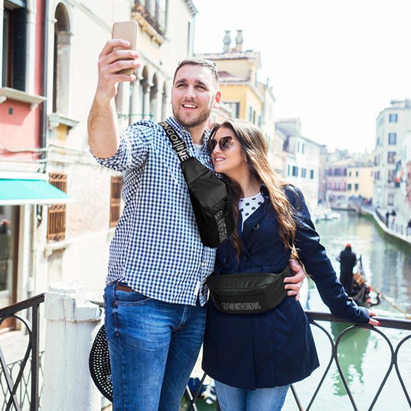 Multi Function Outdoor Waist Crossbody Chest Bag For Mobile Phones - Black 8