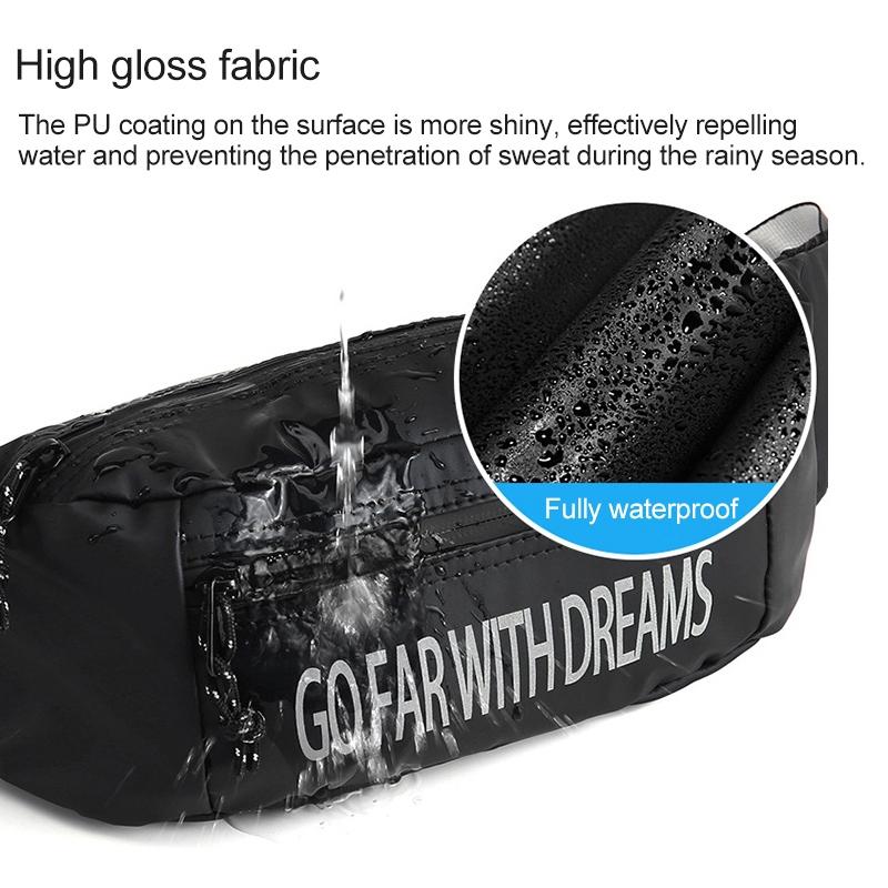 Multi Function Outdoor Waist Crossbody Chest Bag For Mobile Phones - Black 15