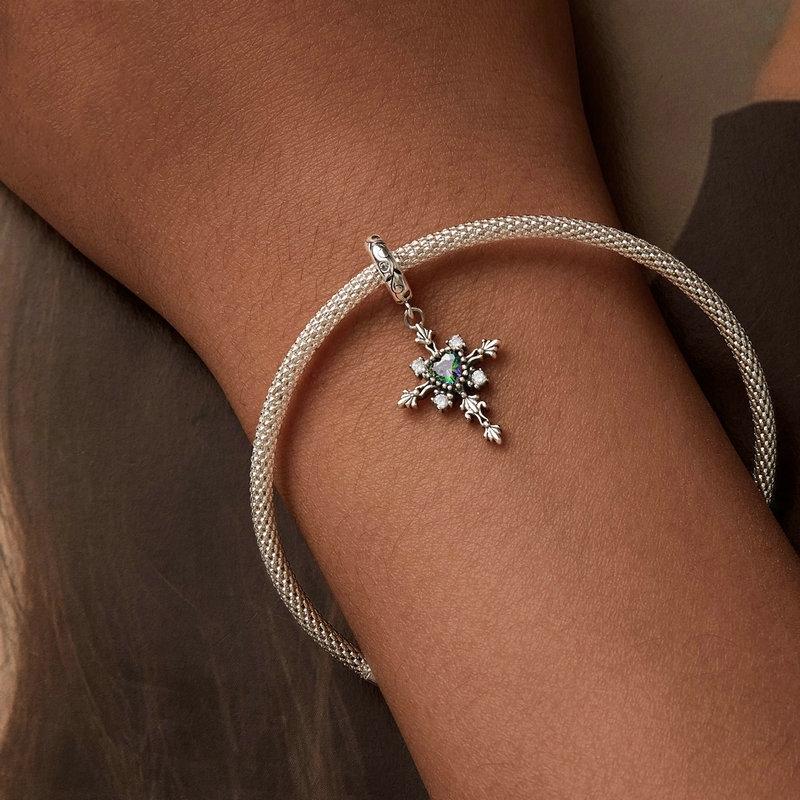 925 Sterling Silver Vintage Cross Love Pendant Beads 7