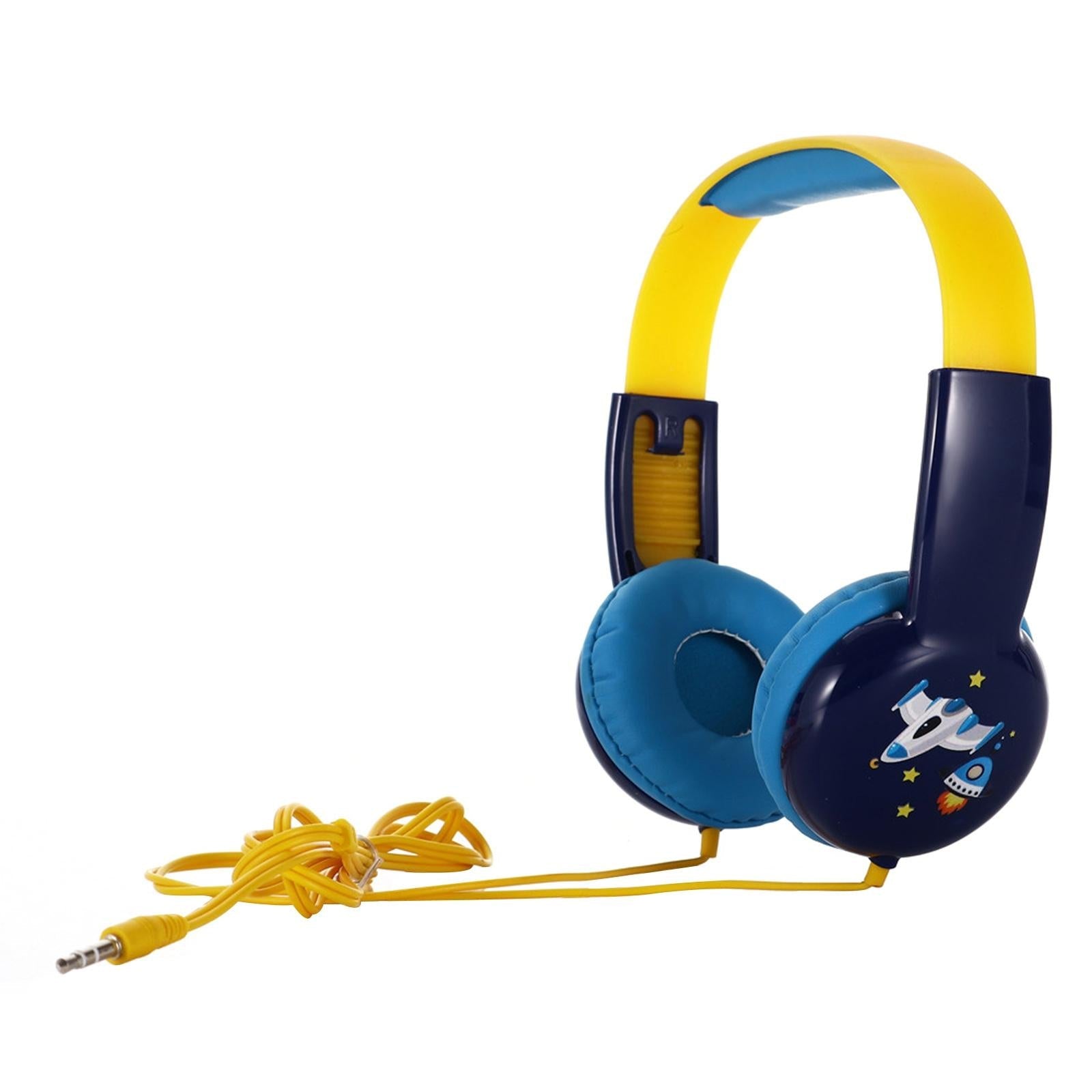 Portable Children'S Wired Headphones - Black Red 12