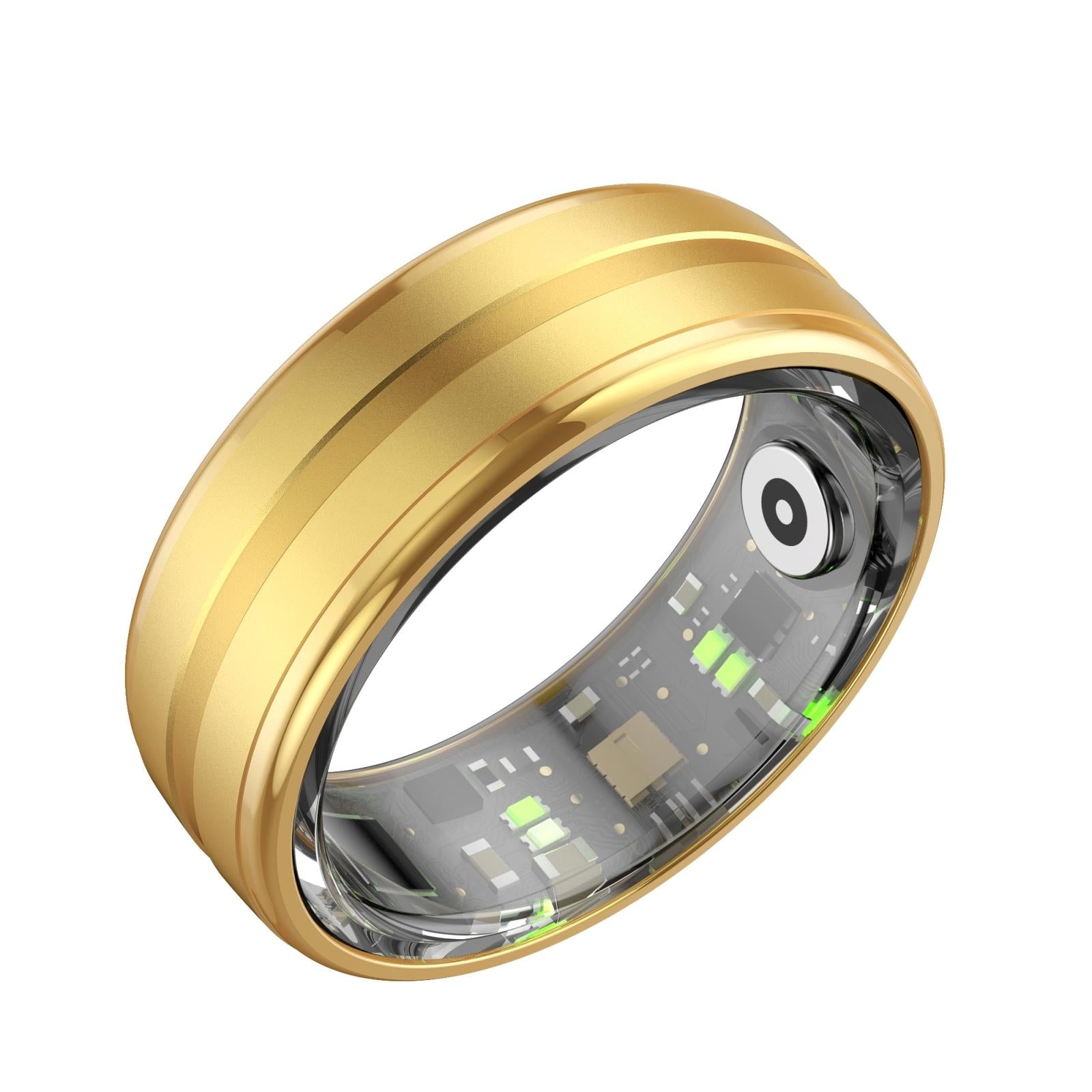 Smart Ring With Heart Rate Blood Oxygen & Sleep Monitoring - Size 10 - Black 5