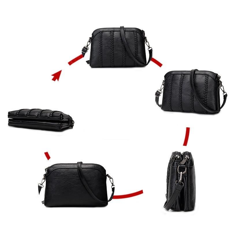 Multifunctional Double Layer Woven Handbag - Woven 4