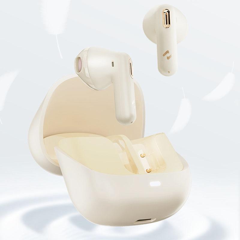 Wireless Bluetooth Earphone with Noise Reduction - Havit S3 Merle Lite - Gold White 4