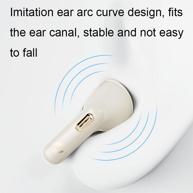 Wireless Bluetooth Earphone with Noise Reduction - Havit S3 Merle Lite - Gold White 5