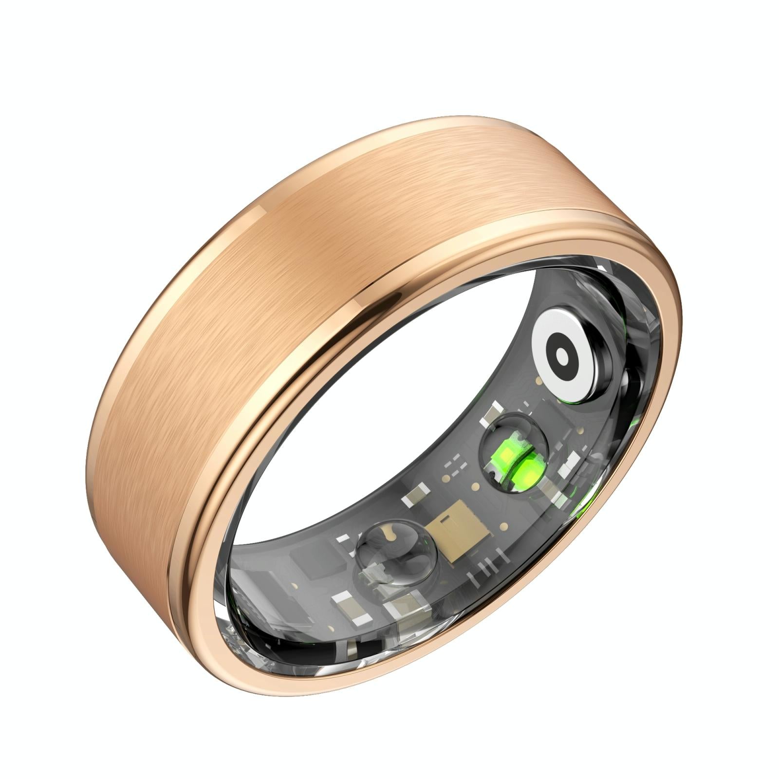 Smart Ring With Heart Rate Blood Oxygen Sleep & Sports Modes - Size 9 - Black 15