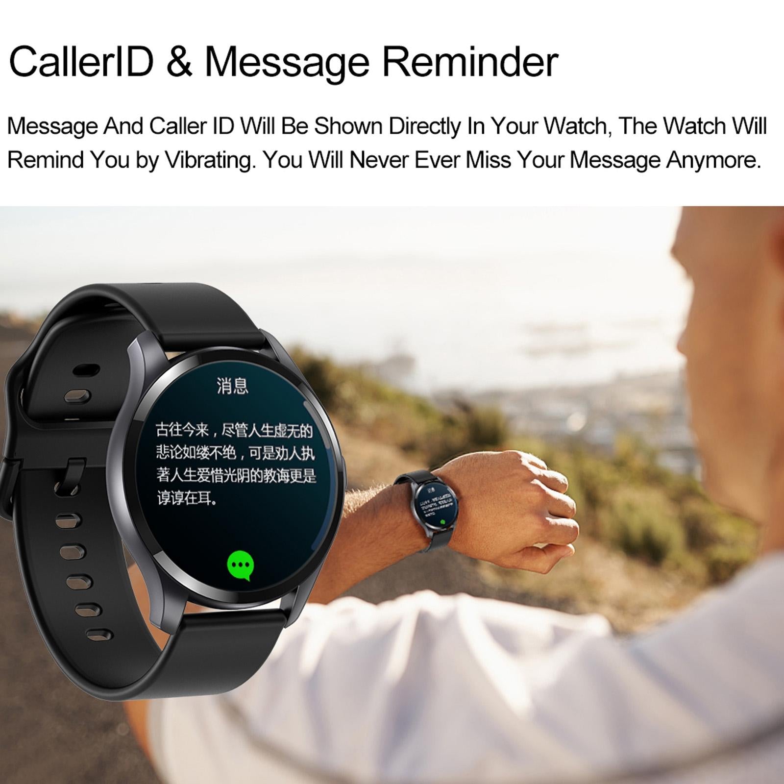 1.28 Inch Tft Colour Screen Ip67 Waterproof Smart Watch Support Body Temperature Monitoring / Sleep Monitoring / Heart Rate Monitoring - Blue 7
