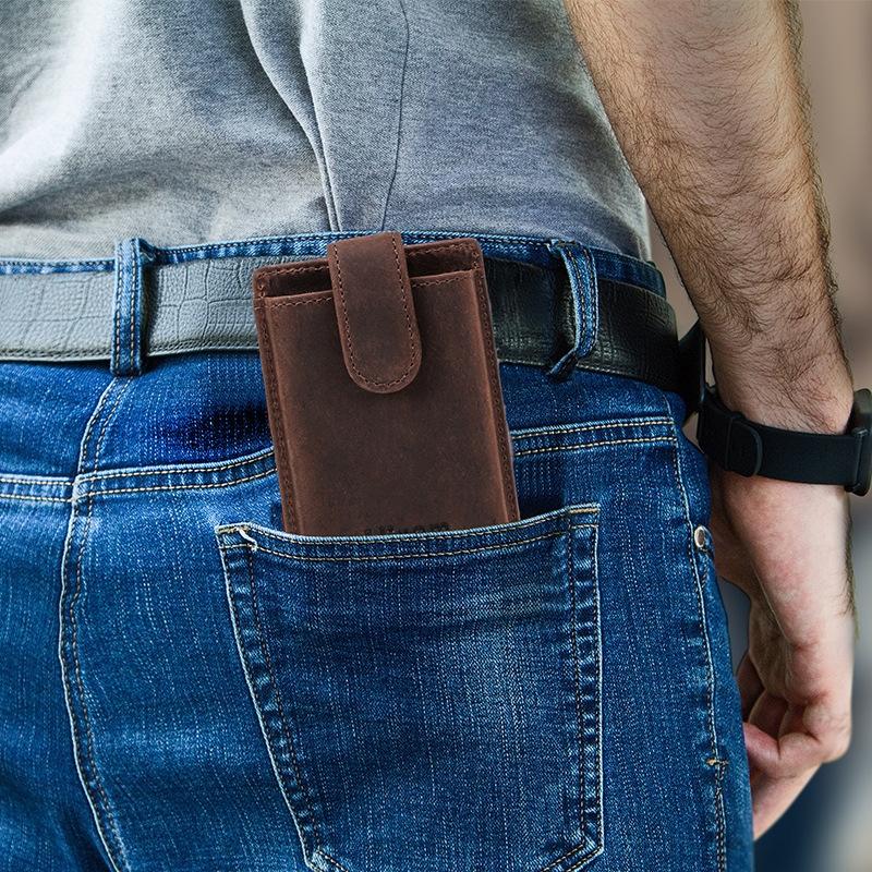 Secure Business Card Holder - Coffee Rfid Protection 7