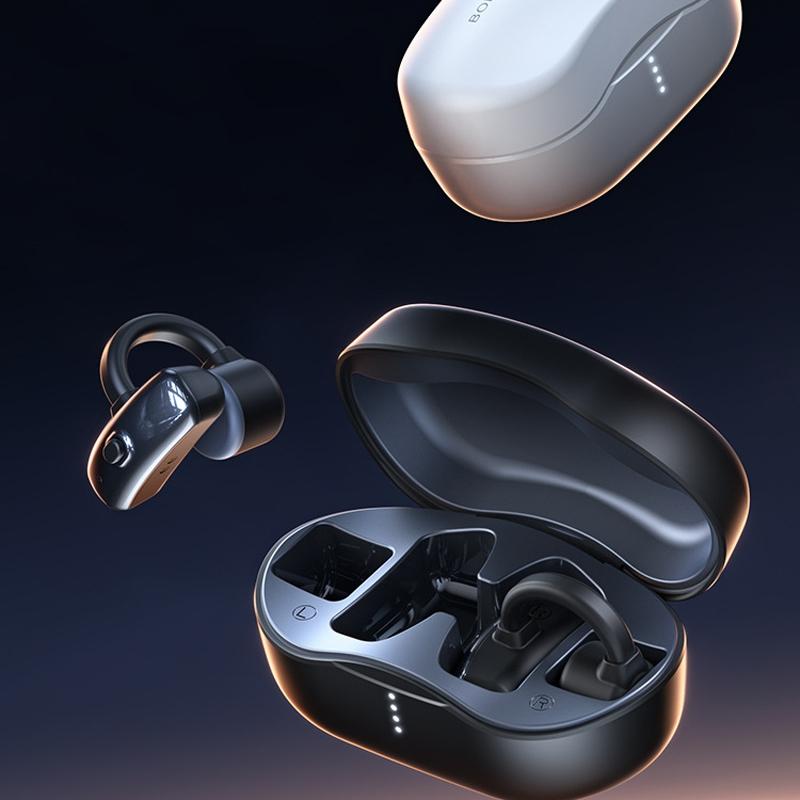 Wireless Bone Conduction Earphones - Openbuds Clip-on for Sports - Black 3