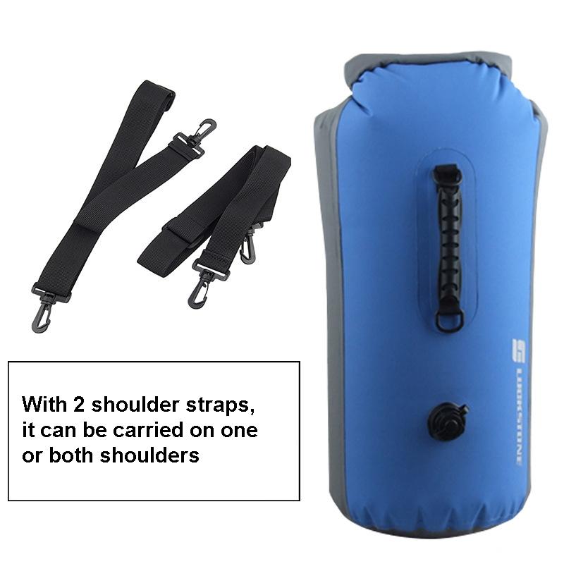 Waterproof Outdoor Rafting Backpack Inflatable Swimming Tote Bag For River Tracing And More - Blue 6