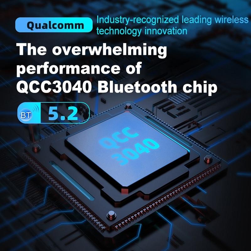 Wireless Bluetooth Module for Headset - Qualcomm 5.2 - Black Earhook 5