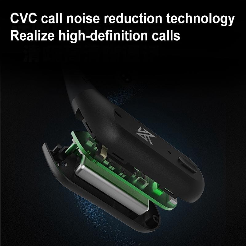 Wireless Bluetooth Module for Headset - Qualcomm 5.2 - Black Earhook 7