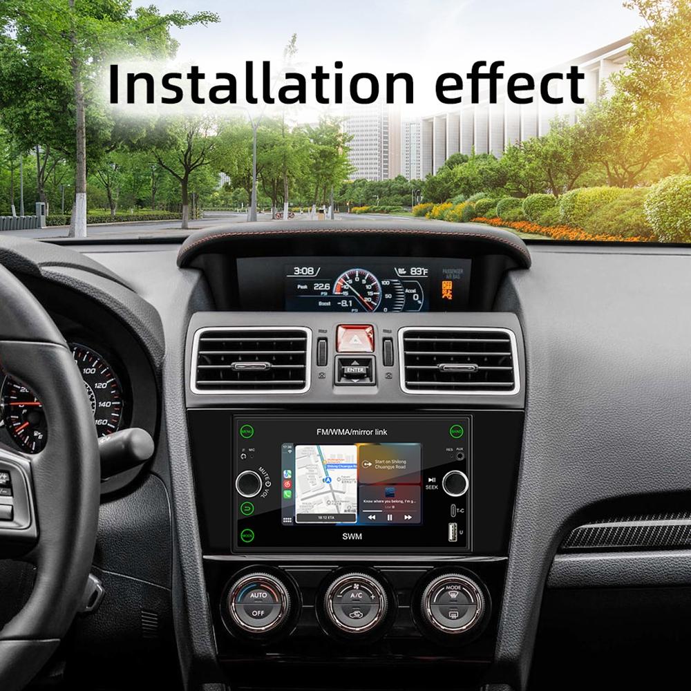 Android 12 Car Gps Navigation Player 1Gb + 32Gb Carplay / Android Auto / Mirrorlink / Wifi 7