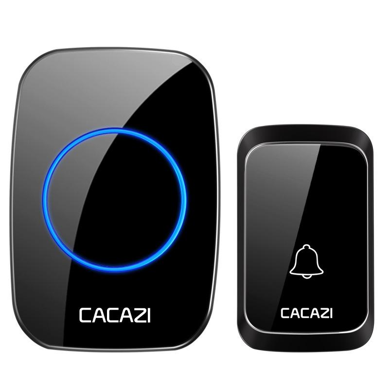 Wireless Waterproof Music Doorbell - 1 To 1 Battery Type - Black 11