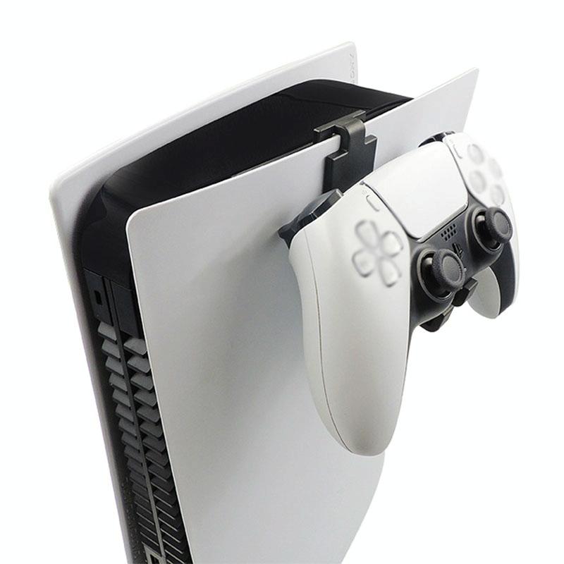 Sony Ps5 Game Console Headphone Storage Rack with Gamepad Hanger - White 5