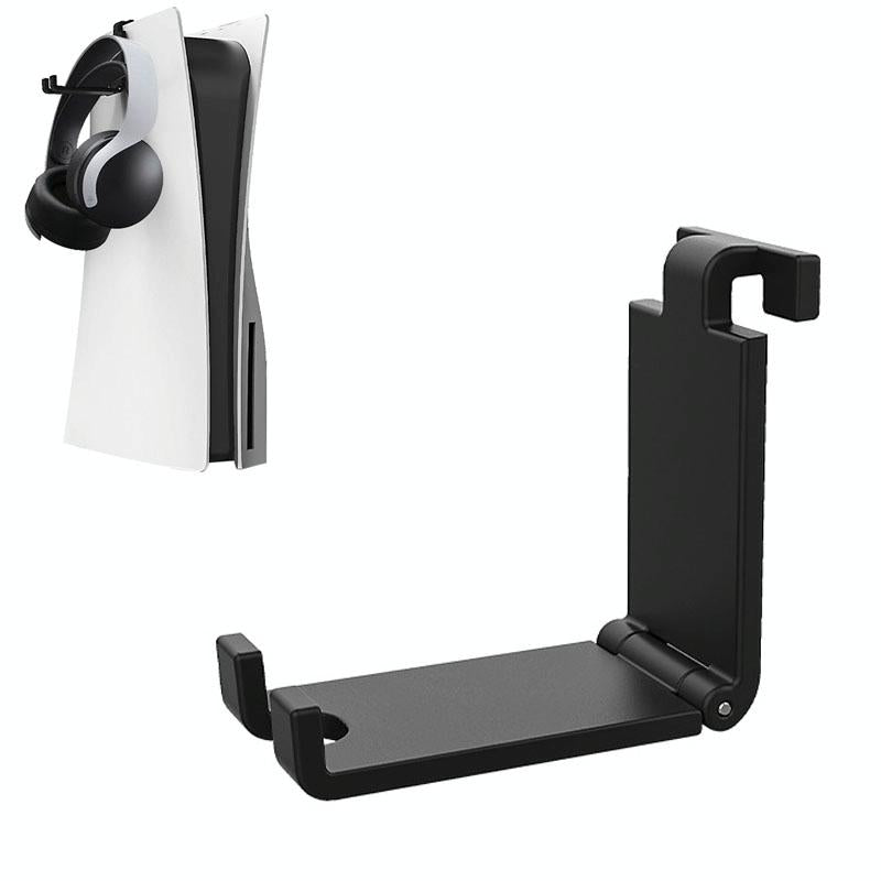 Sony Ps5 Game Console Headphone Storage Rack with Gamepad Hanger - White 10