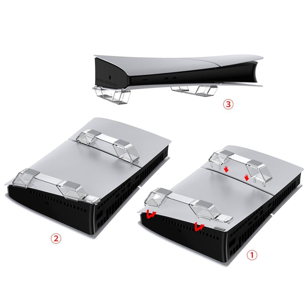 Sony Ps5 Slim Horizontal Storage Holder for Game Console - Black 4