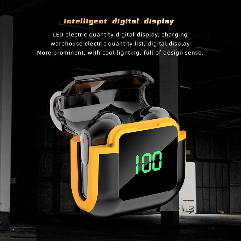 Intelligent Bluetooth Earphones with Digital Display - Pro 90 Hifi Black 5