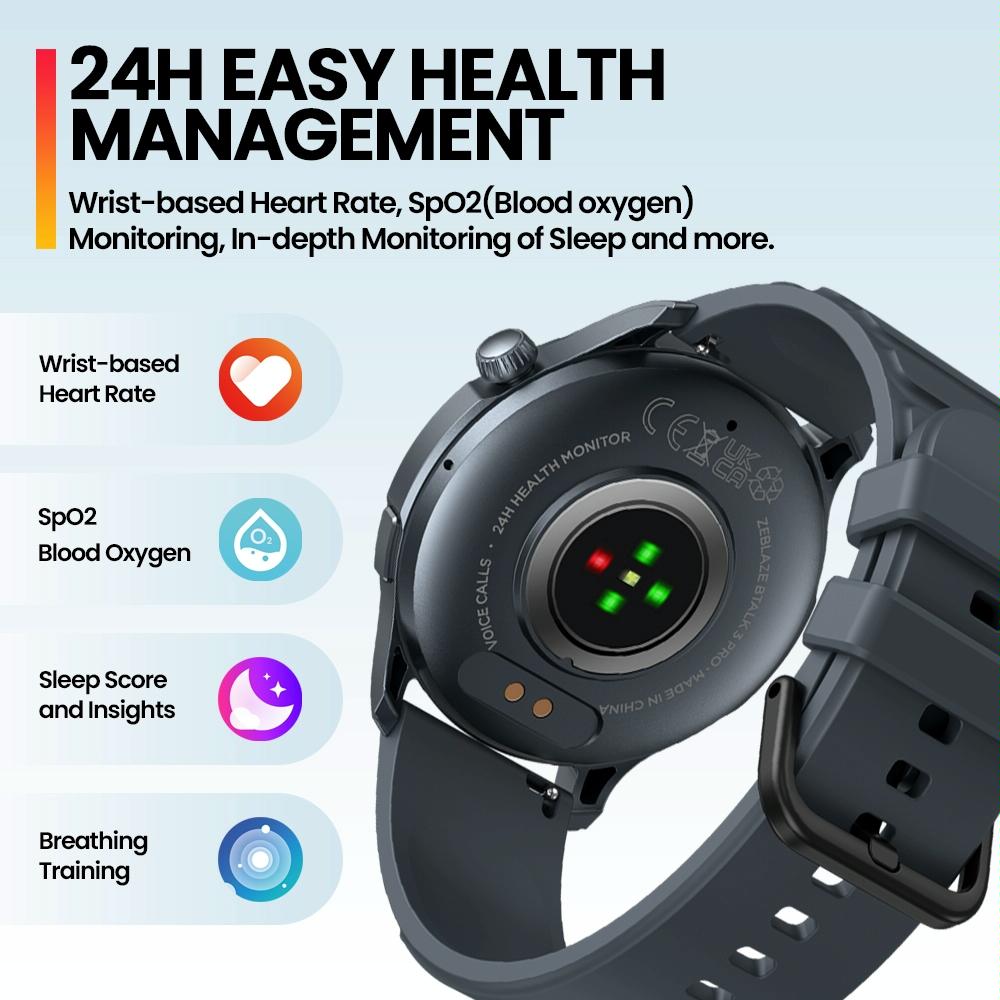 1.43 Inch Bt5.2 Fitness Smart Watch With Health Monitor - Space Gray 5