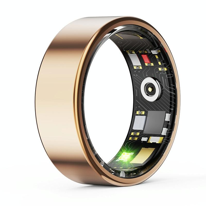 Smart Ring With Heart Rate Blood Oxygen Sleep & Sports Modes - Size 13 - Black 14