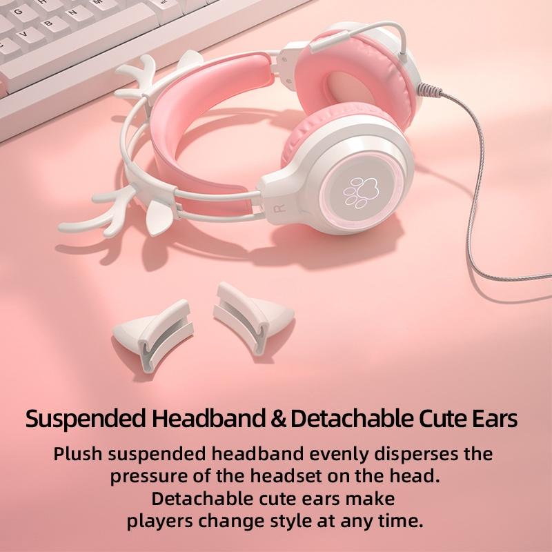 Rgb Cat Ear Gaming Headset - Black 14