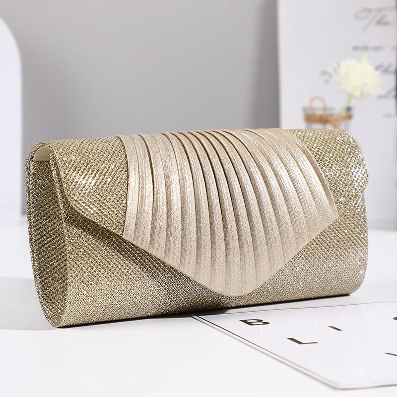 Chic Pleated Square Party Bag For Bridesmaids 3