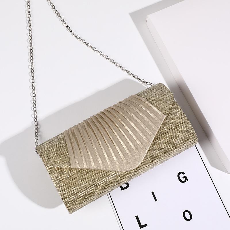 Chic Pleated Square Party Bag For Bridesmaids 4