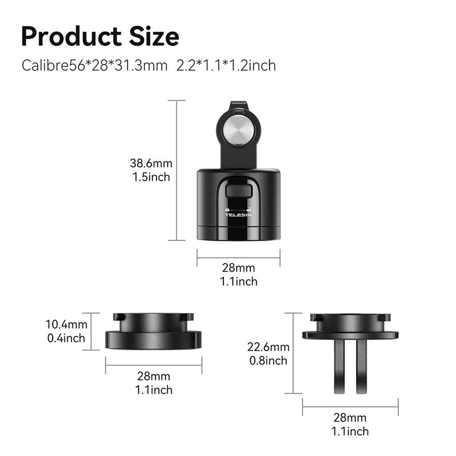 Universal Magnetic Quick Release Adapter Kit For Action Cameras 3