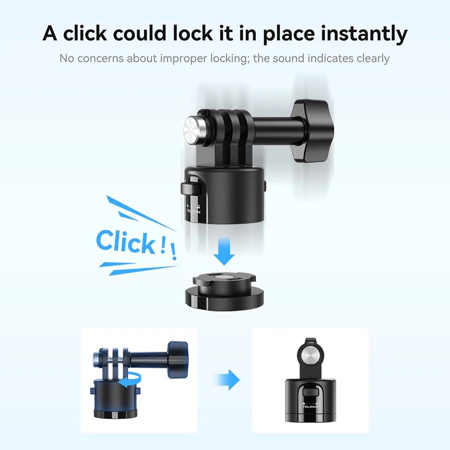 Universal Magnetic Quick Release Adapter Kit For Action Cameras 6