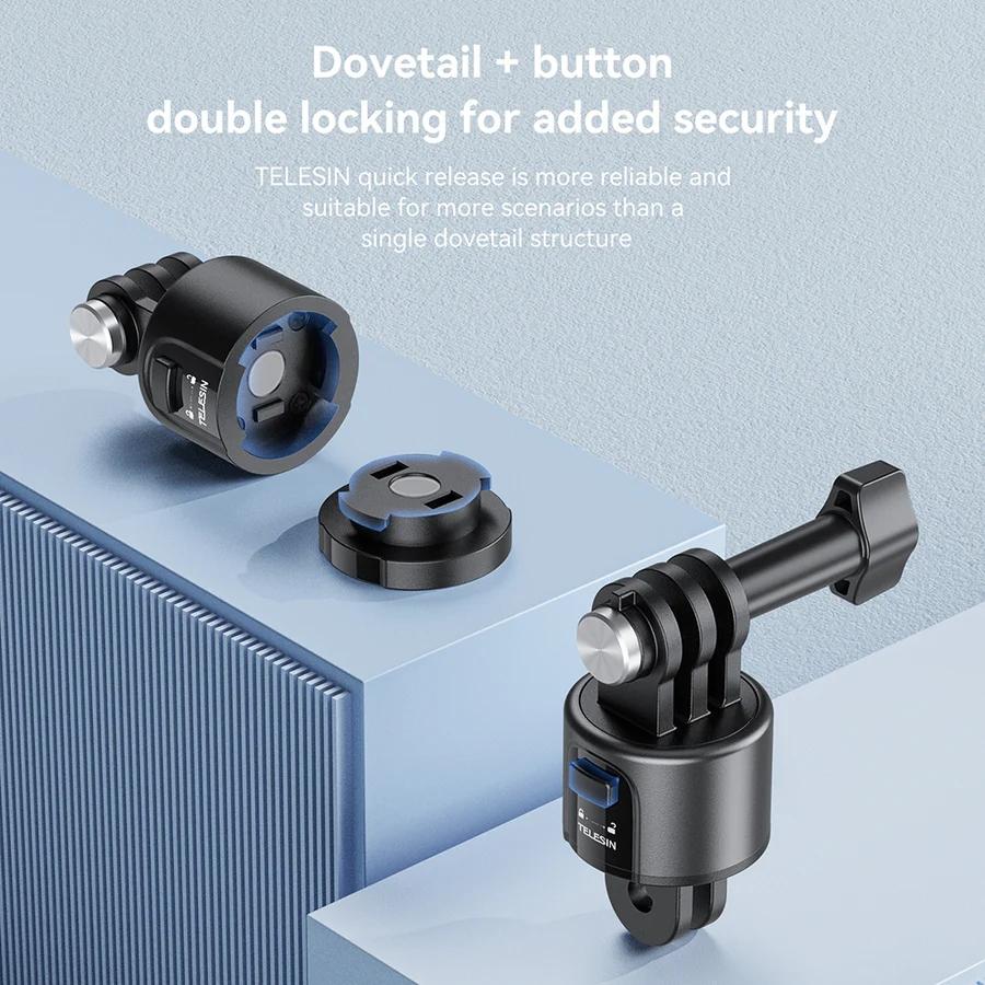 Universal Magnetic Quick Release Adapter Kit For Action Cameras 8