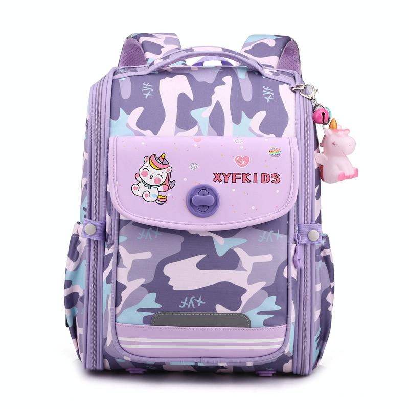 Double School Backpack for Girls - Pink 11