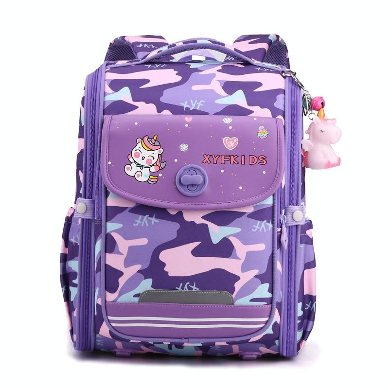 Double School Backpack for Girls - Pink 14