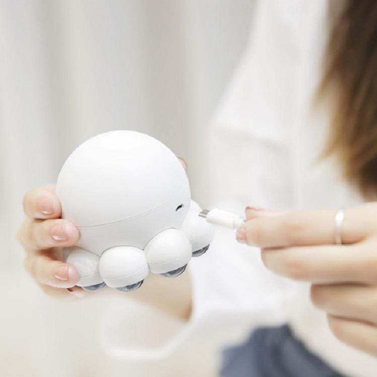 Hot Compress Octopus Neck & Shoulder Massager Pink 9