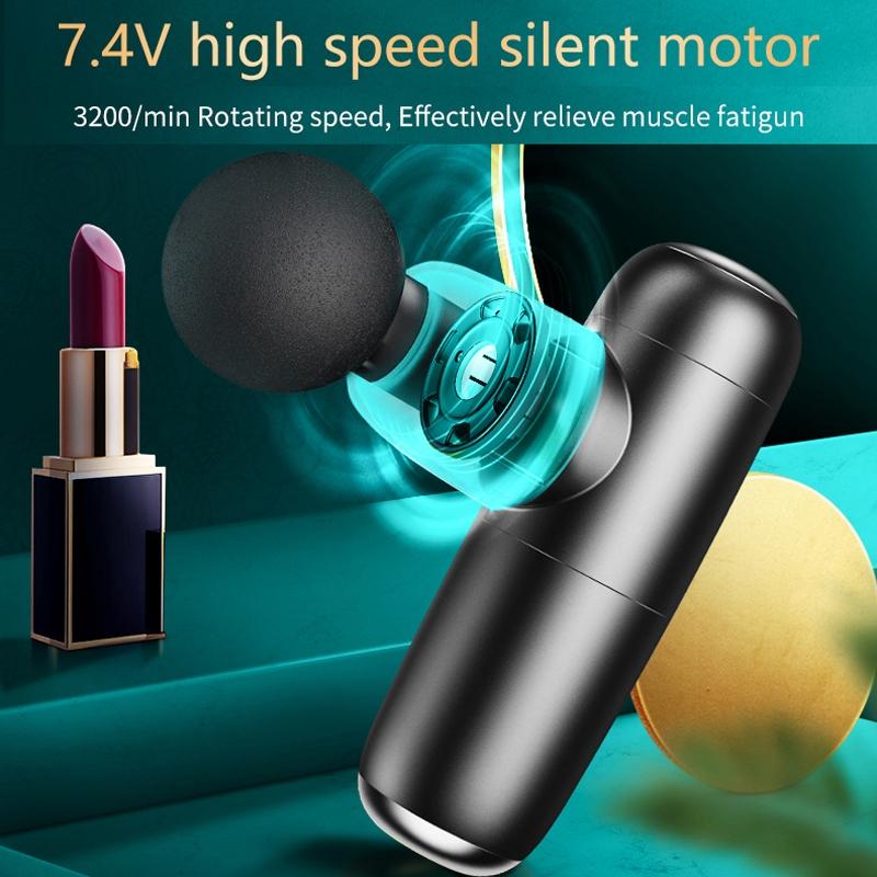 Compact Multi-Gear Fascial Massager For Home Use - Black 4