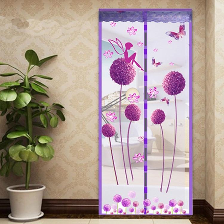 90x210cm Magnetic Summer Mosquito Screen Door Curtain - Coffee 6