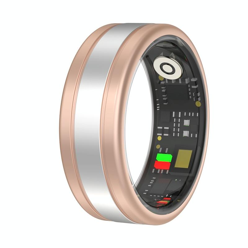 Smart Ring With Heart Rate Blood Oxygen Sleep Tracking - R18 Size 9 - Black 3