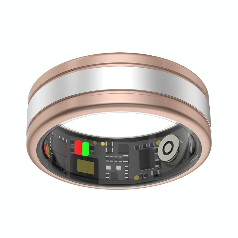 Smart Ring With Heart Rate Blood Oxygen Sleep Tracking - R18 Size 9 - Black 4