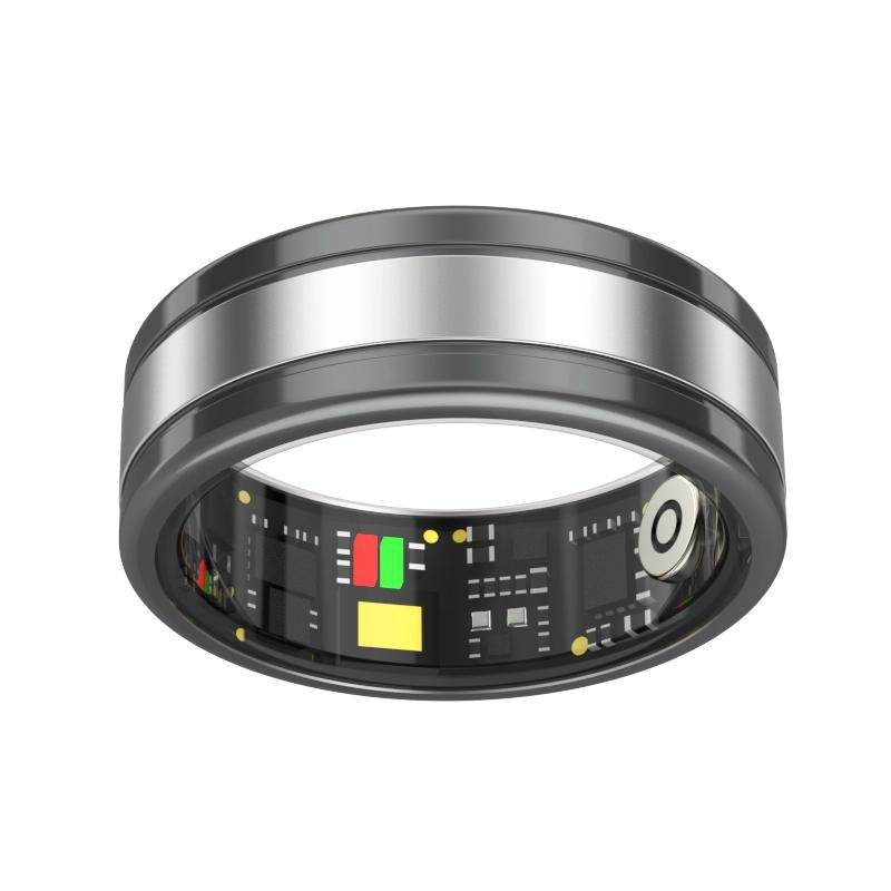 Smart Ring With Heart Rate Blood Oxygen Sleep Tracking - R18 Size 9 - Black 13