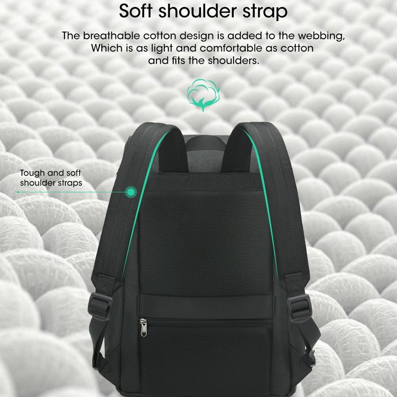 Men Simple Laptop Backpack - Compact & Stylish 4