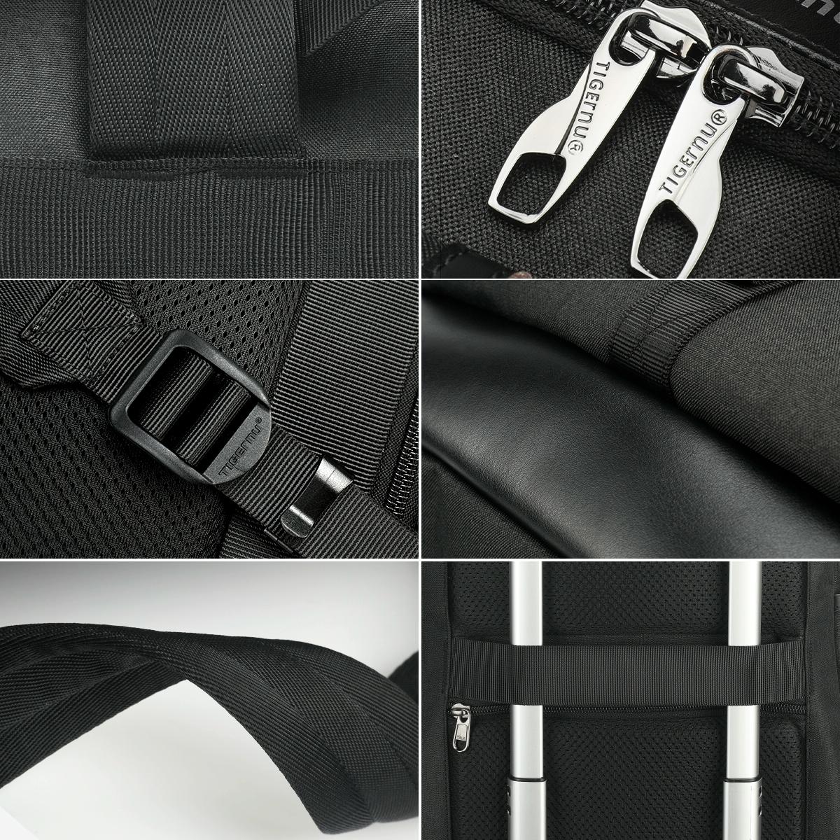 Men Simple Laptop Backpack - Compact & Stylish 7