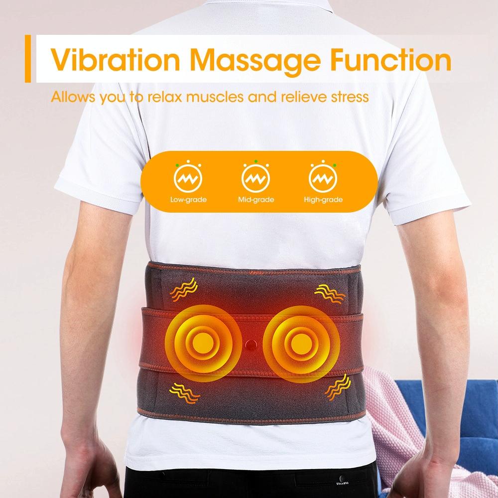 Usb Heated Massage Lumbar Belt Gray 6