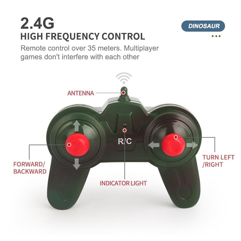 Remote Control Dinosaur Climbing Car - 2.4g - Green 4