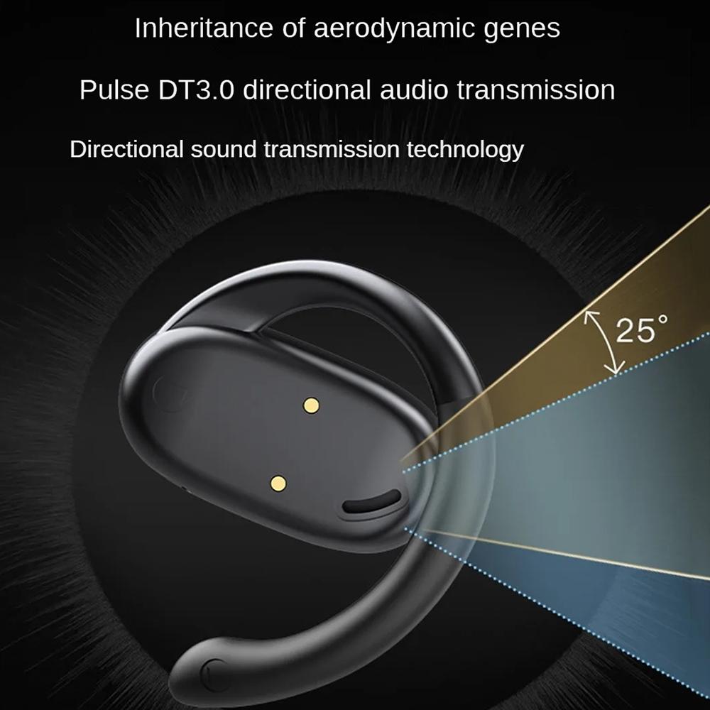 Adjustable Wireless Bluetooth Earphones with Noise Reduction - T35 Ows - Black 6