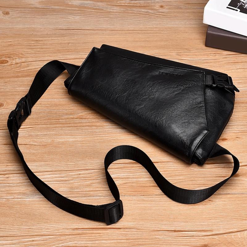 Large Capacity Waterproof Men Crossbody Bag - Black 3