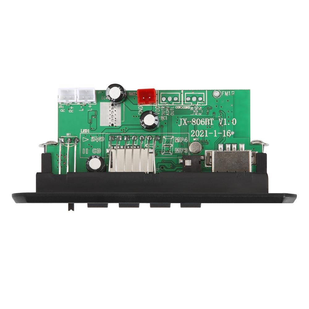 12V Mp3 Decoding Board W / Power Amp & Bluetooth - Record Calls - Black 8